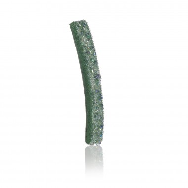 Barrette tige boule vert