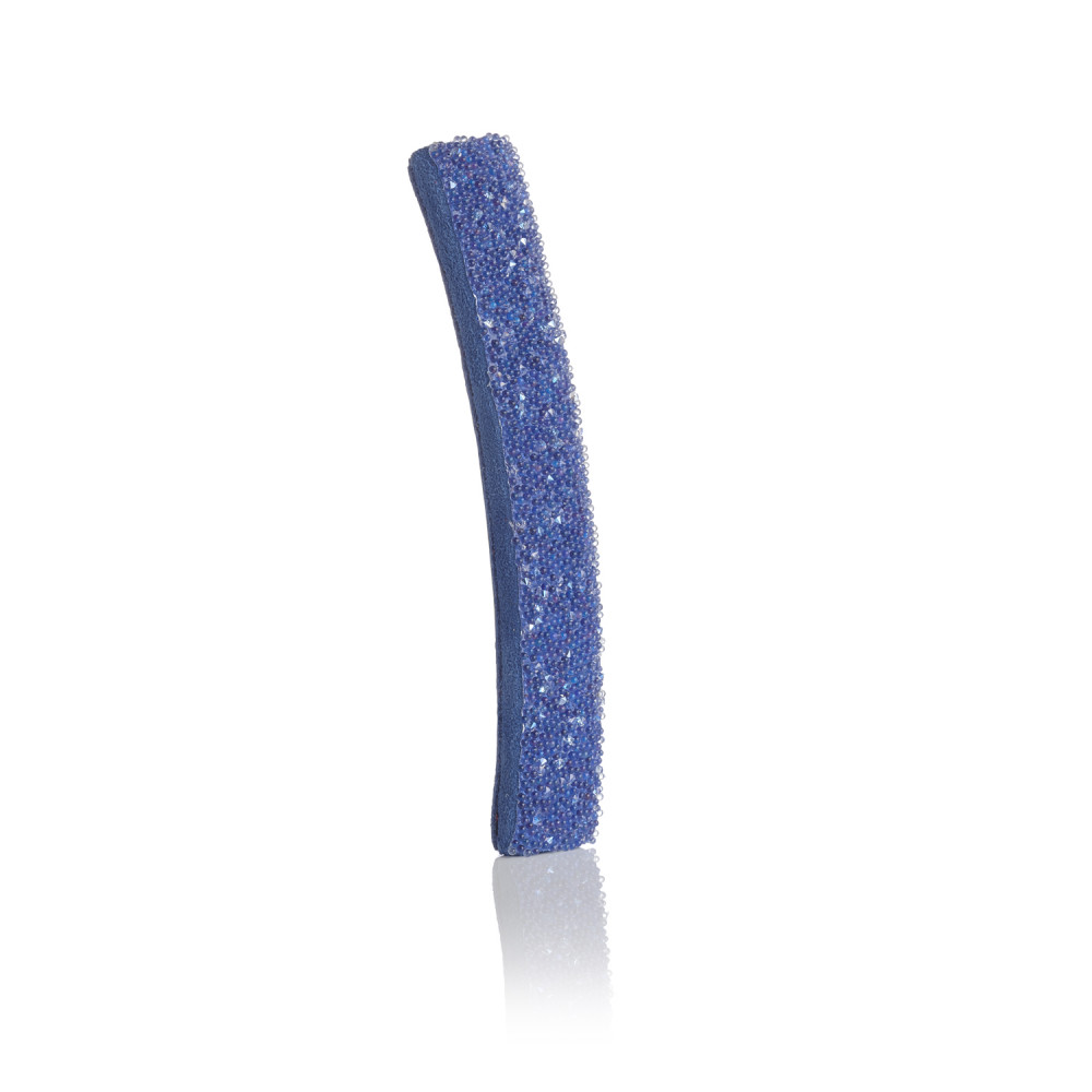 barrette tige boule cristaux Swarovski Océane bleu