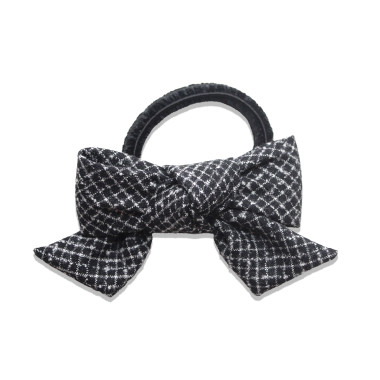 Tweed Bow Hair Elastic MARCEL